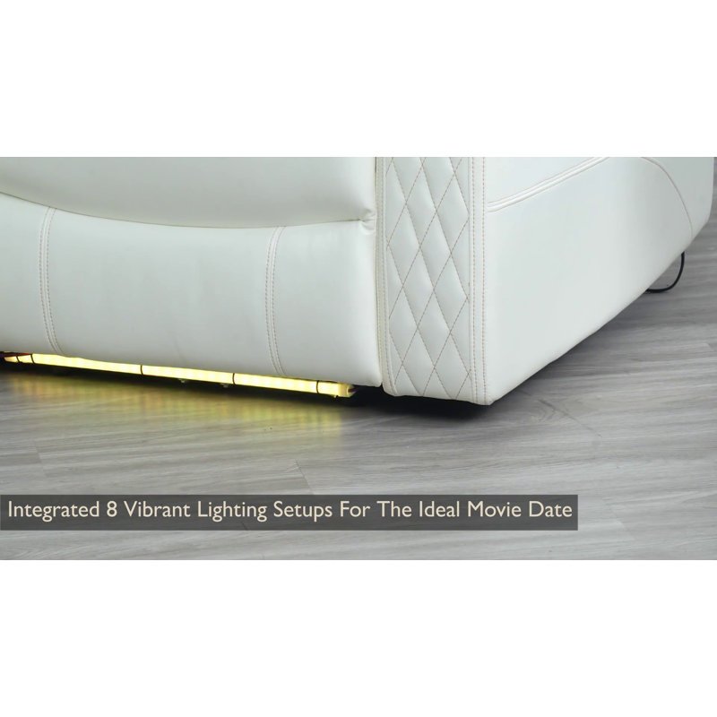 6 Seater Theater Style Motion Sofa Corner Set With Adjustable Headrest