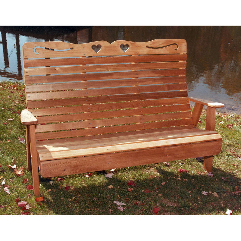 Banc de jardin en cèdre, Teinture / scellant cèdre, 5 pi