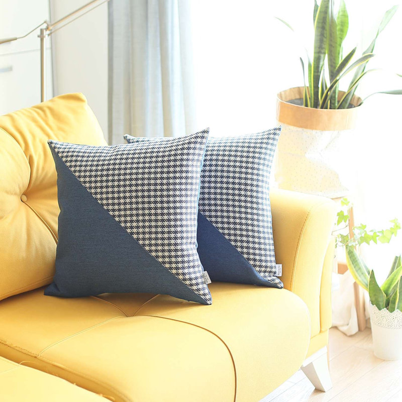  Coussin réversible, Bleu / noir