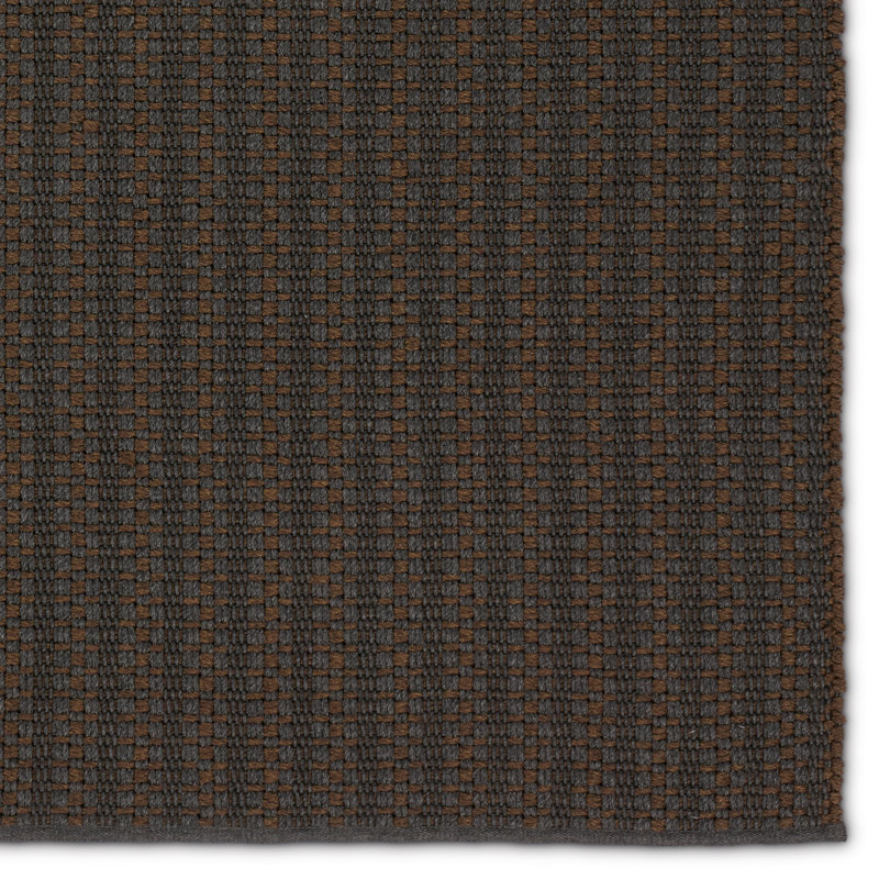 Striped Area Rug in Gray/Brown, Rectangle 2' x 3'