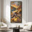 «Cozy Camping Trip By Forest Lake Campfire Scene», impression sur toile encadrée-133639881-133639883