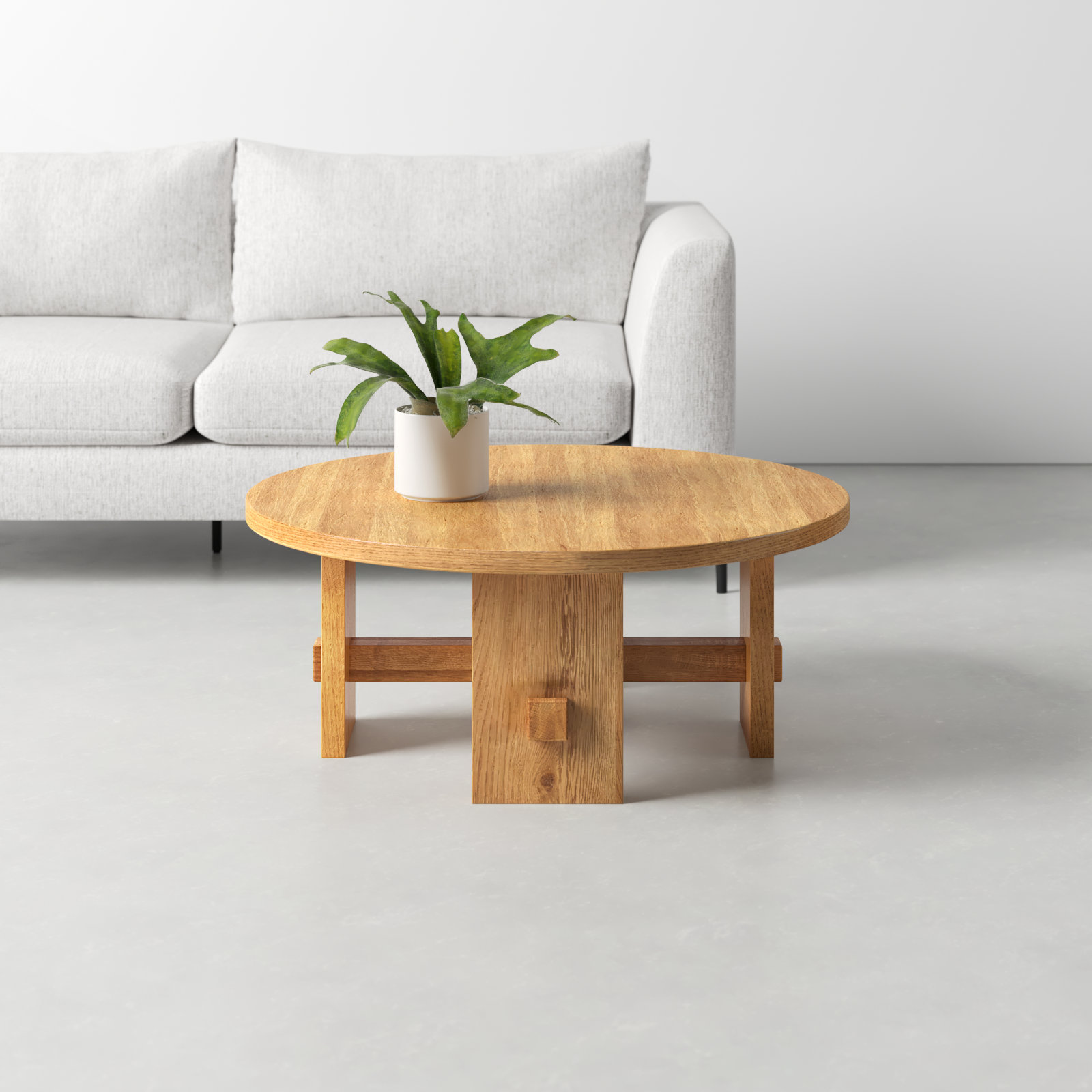 Santo 46" Coffee Table, 16" H x 38" L x 38" W