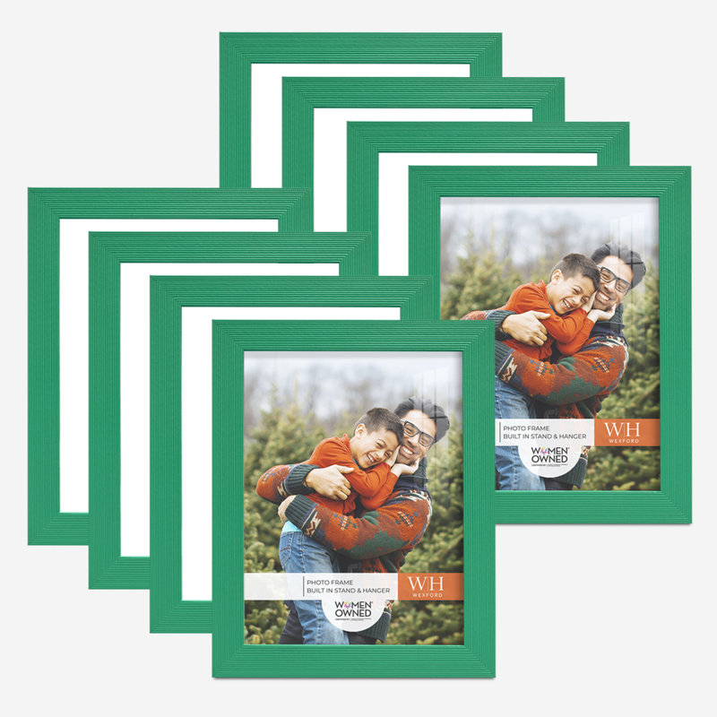 Wood Picture Frame - Set of 8, 8" x 10", Green