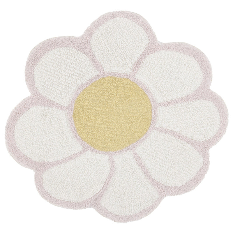 Tapis en laine touffeté à la machine Aleisha, Rond 5 pi