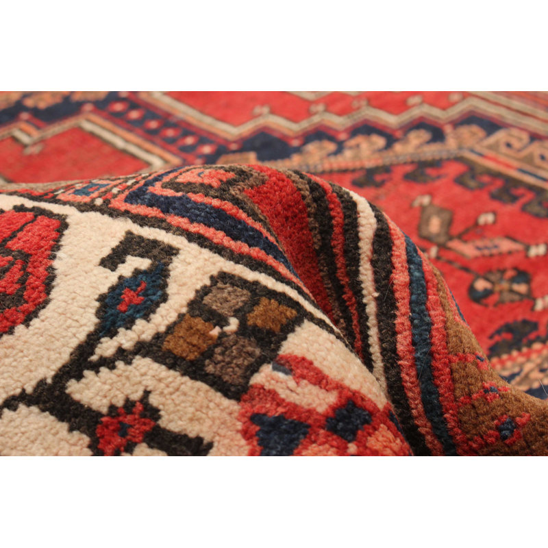 Tapis rouge noué à la main One Of Kind Konya 3 pi 5 po x 11 pi 4 po