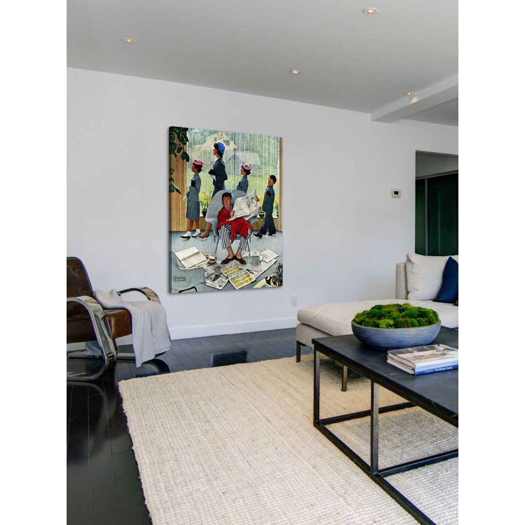 'Sunday Morning' by Norman Rockwell Painting Print on Wrapped Canvas Vault W Artwork