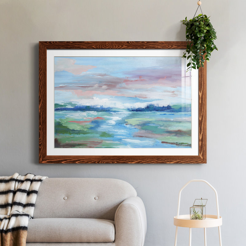 Field of Dreams - Peinture encadrée, H 37,5 po x l 27,5 po x P 1,5 po, Cadre en érable