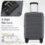 Valise de transport rigide en ABS 20 po, valise de voyage extensible durable avec roulettes pivotantes, verrou TSA-129416651