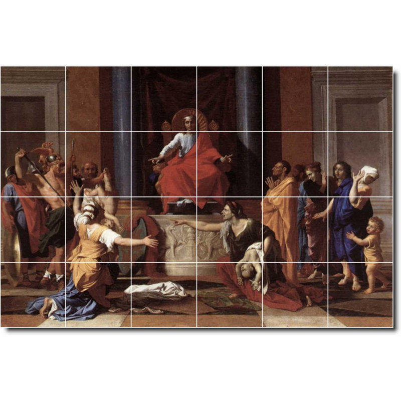 Carreau de peinture murale 48 po x 32 po 8 po x 8 po, Religieux - 06797