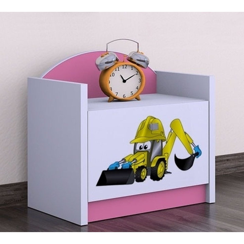 Sam Nightstand, Pink