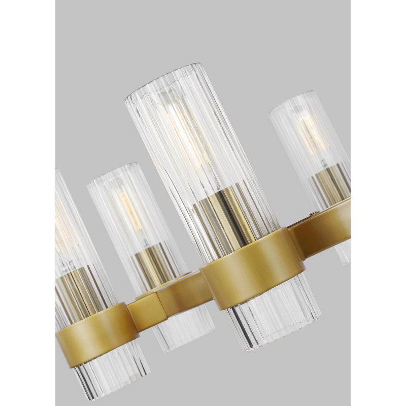 Geneva 8 - Light Chandelier, Burnished Brass