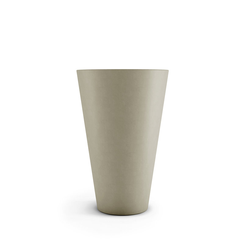 Pot à fleurs en béton Cone, H 24 po x l 21 po x P 21 po, Grès