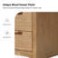 Commode double en bois massif 62 tiroirs l 62 po avec tiroir caché