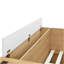 Lit plateforme double en bois avec 6 tiroirs, tablettes et coiffeuse-2063426158