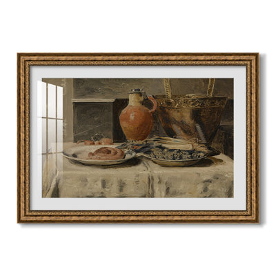 Still Life with Jar, c. 1881-1885-Henri de Braekeleer-Custom Framed Canvas