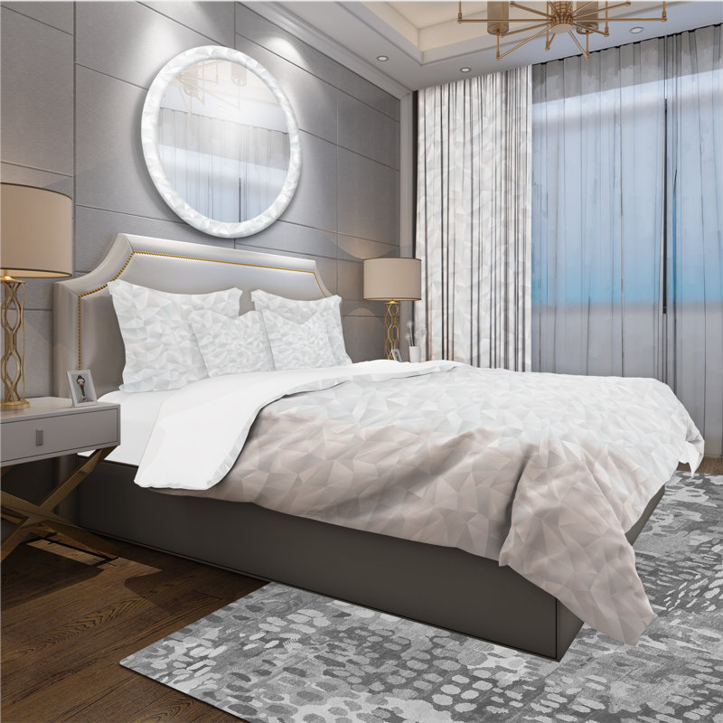 Ensemble de housse de couette scandinave, Housse de couette très grand + 2 taies décoratives
