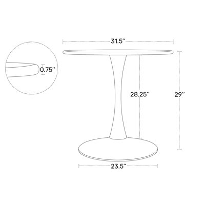 Outdoor Steel Dining Table