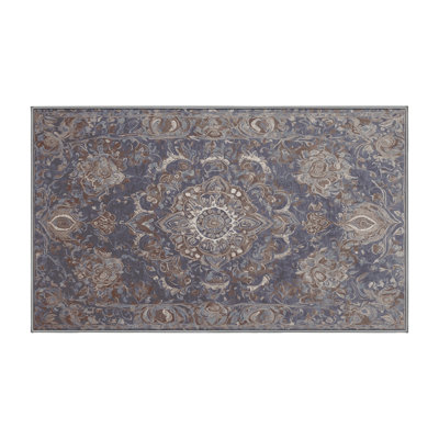 Tapis rose lavable à la machine
