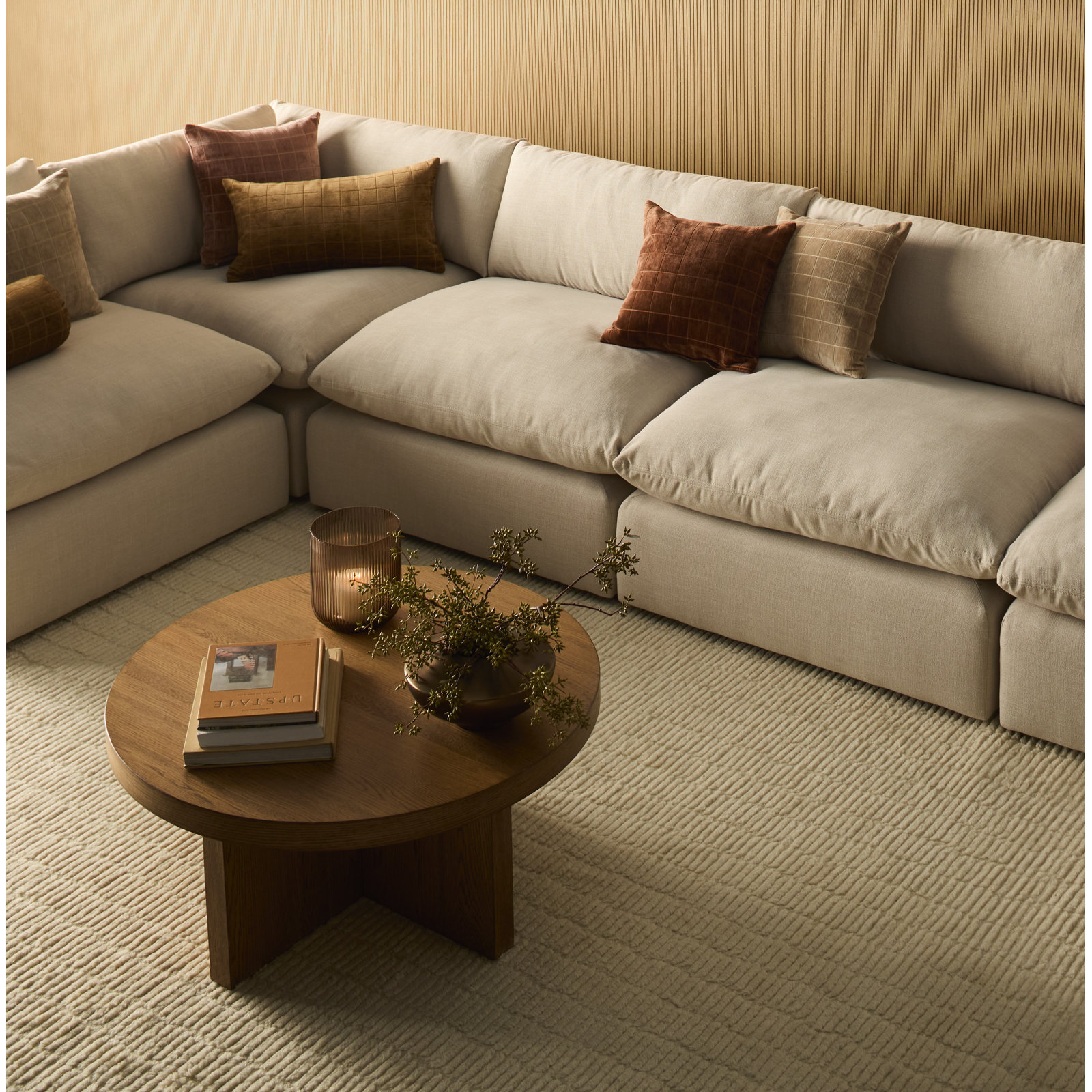 Debra Ivory Hand-Tufted Wool Rug, Rectangle 7'9" x 9'9"