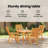  5 Piece Garden Dining Set Solid Wood Acacia