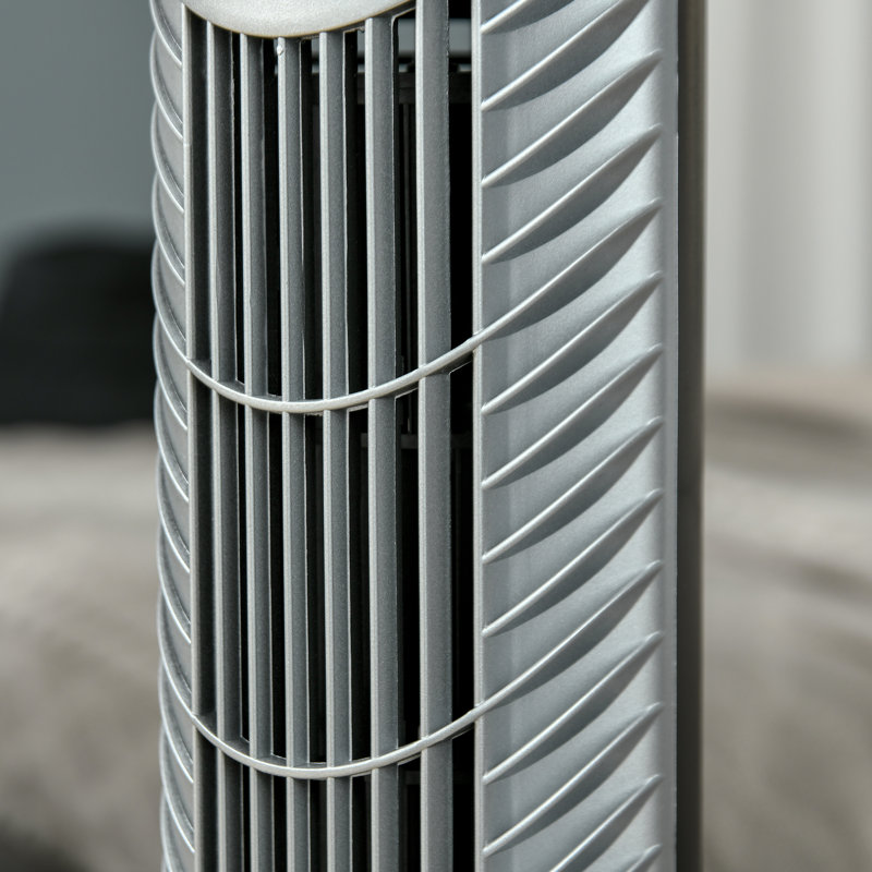 Natale 91.5 cm Tower Fan, Silver