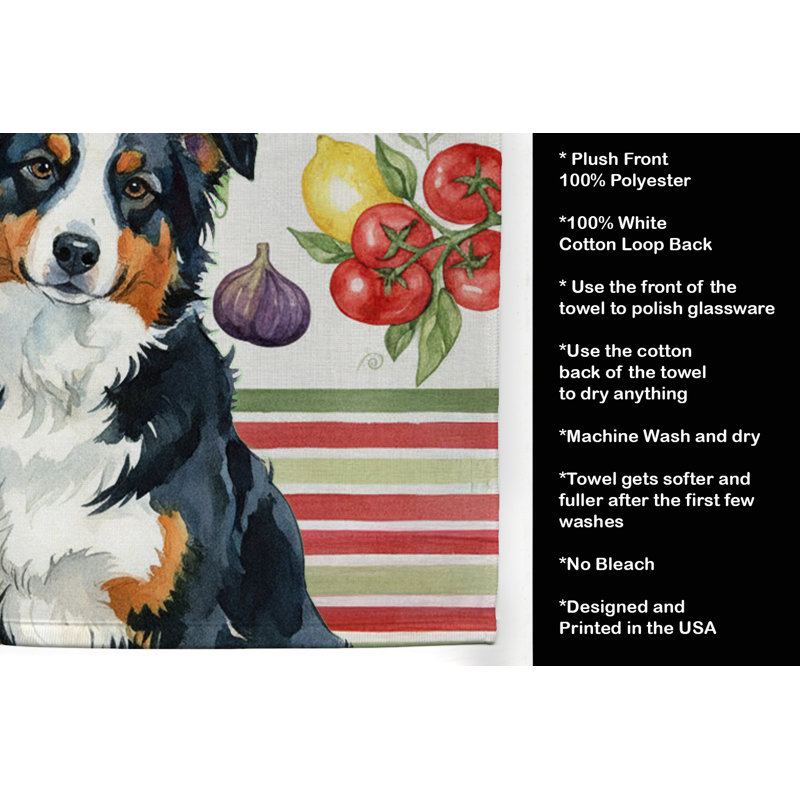 Serviette de cuisine Black Tri American Shepherd, Black Tri American Shepherd