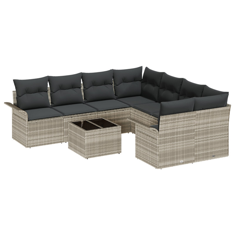 141cm Wide Patio Sofa with Cushions