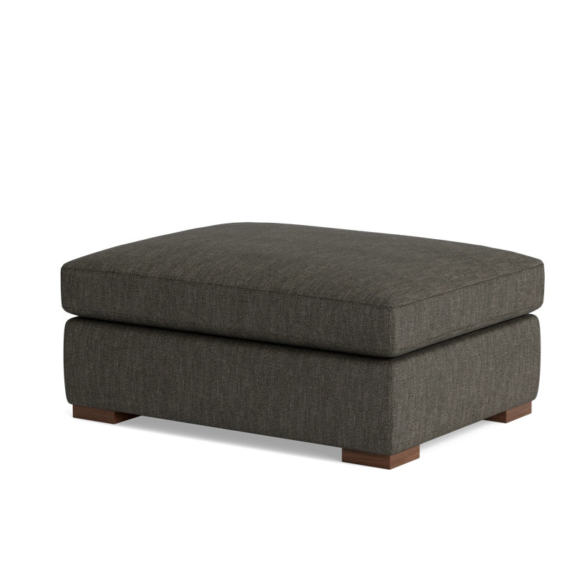 Lucca Ottoman, Performance Weave - Onyx