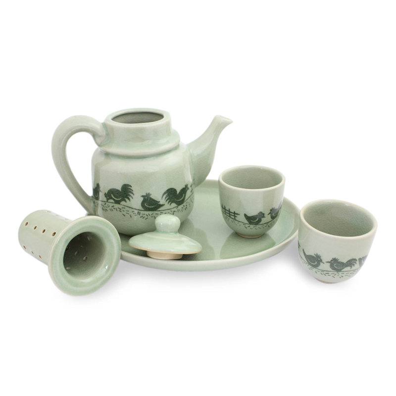Ensemble de thé en porcelaine pour 2 personnes Renteria