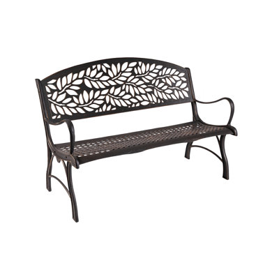 Coates Floral Cast Iron Park Bench by Rosalind Wheeler