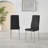 Lenworth Modern Chrome Metal and Glass Dining Table Set with 6 Luxury Faux Leather Dining Chairs-651659682