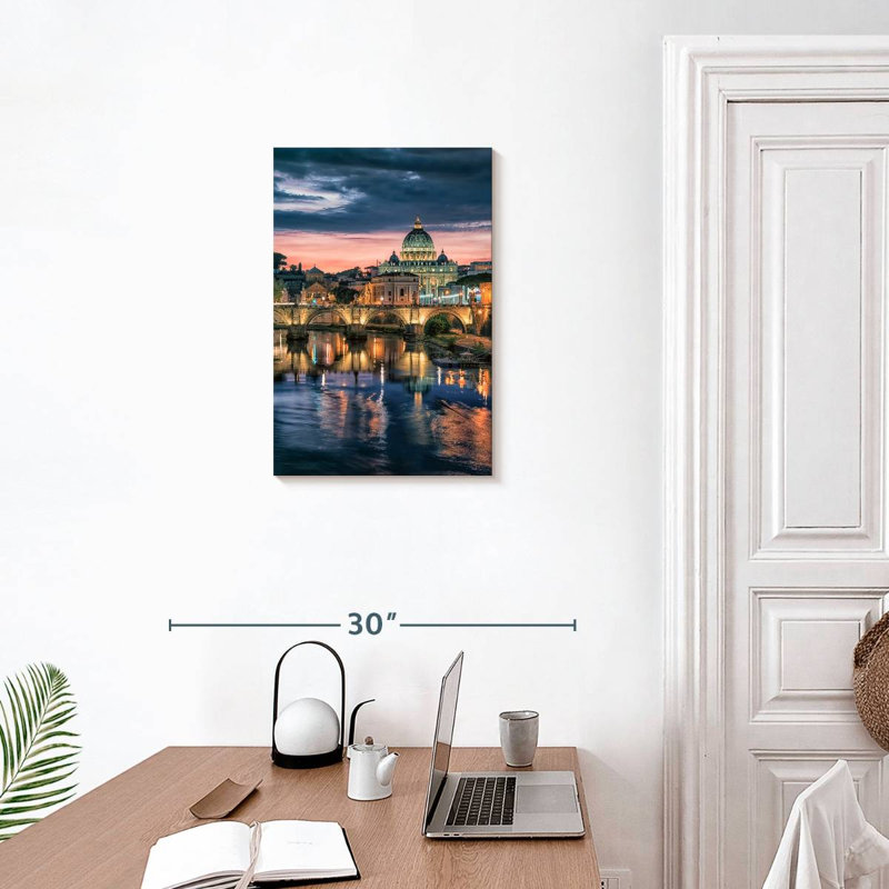 Aime St Peter's Basilica In Rome, 24" H x 16" W