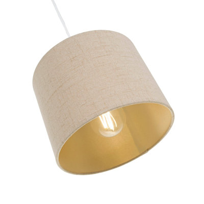 30cm Linen Drum Lamp Shade