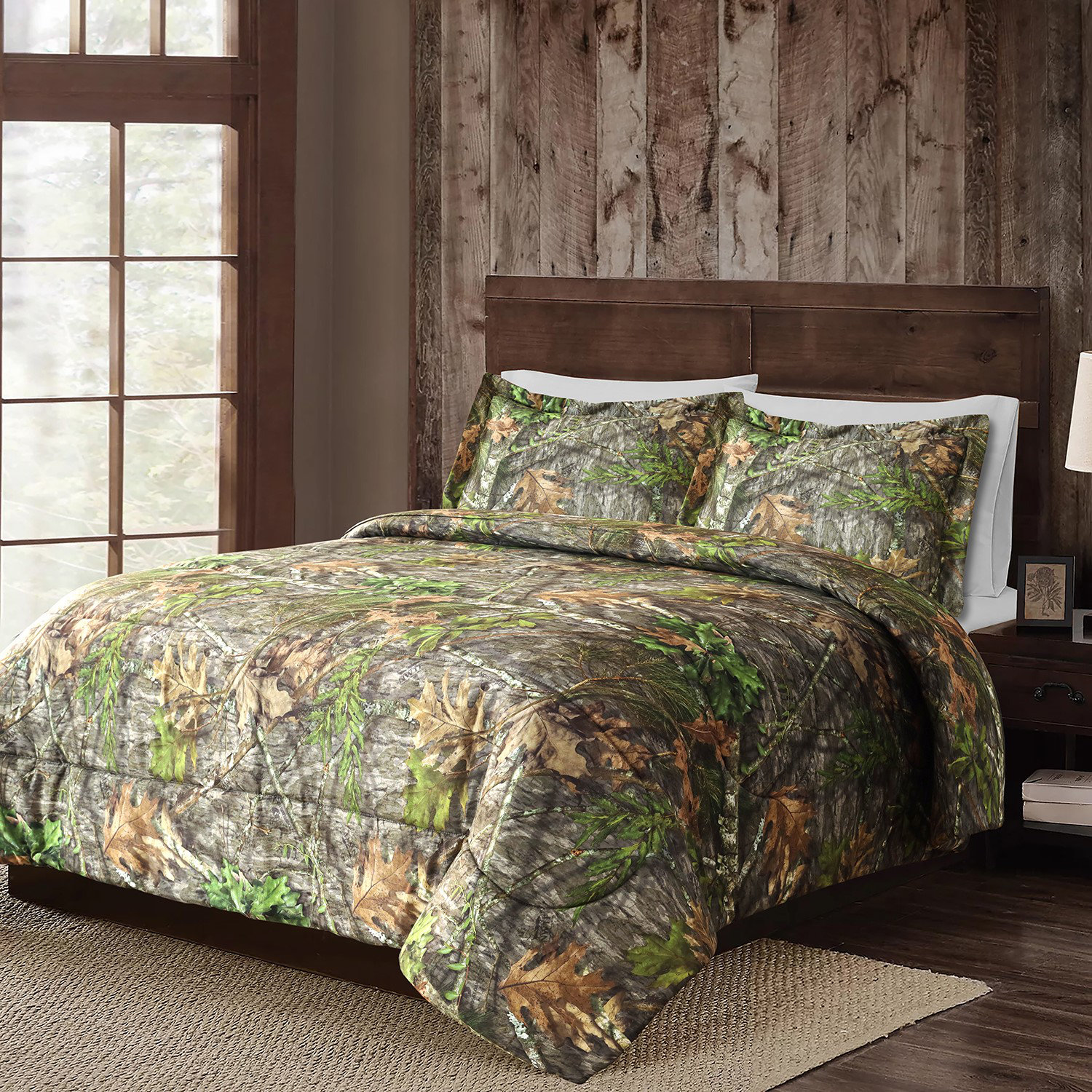 Mossy Oak Obsession-NWTF Down Alternative Comforter Camouflage & Hunting  Forest Theme Bedding Set