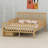 Low Profile Bed Frame Featuring Protective Rails and Under-Bed Storage