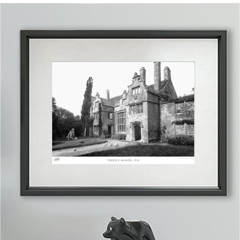 Trerice Manor, 1912 by Francis Frith - Single Picture Frame Print, 28cm H x 36cm W x 2.3cm D