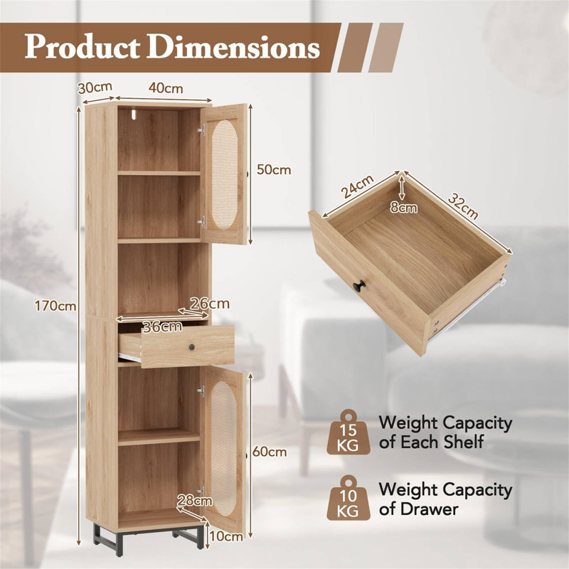 Alvilda Freestanding Bathroom Cabinet
