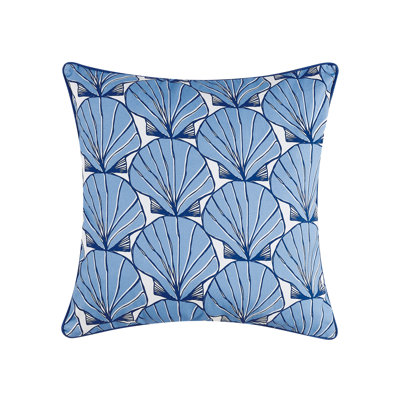Coastal Cotton Throw Pillow