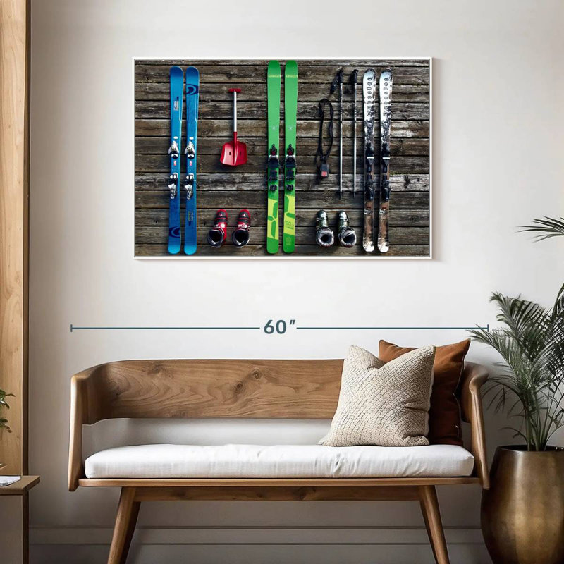 Équipement de ski, Cadre flottant blanc, 43 po x 29 po