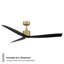 Spinster 3-Blade Smart Ceiling Fan-60674218