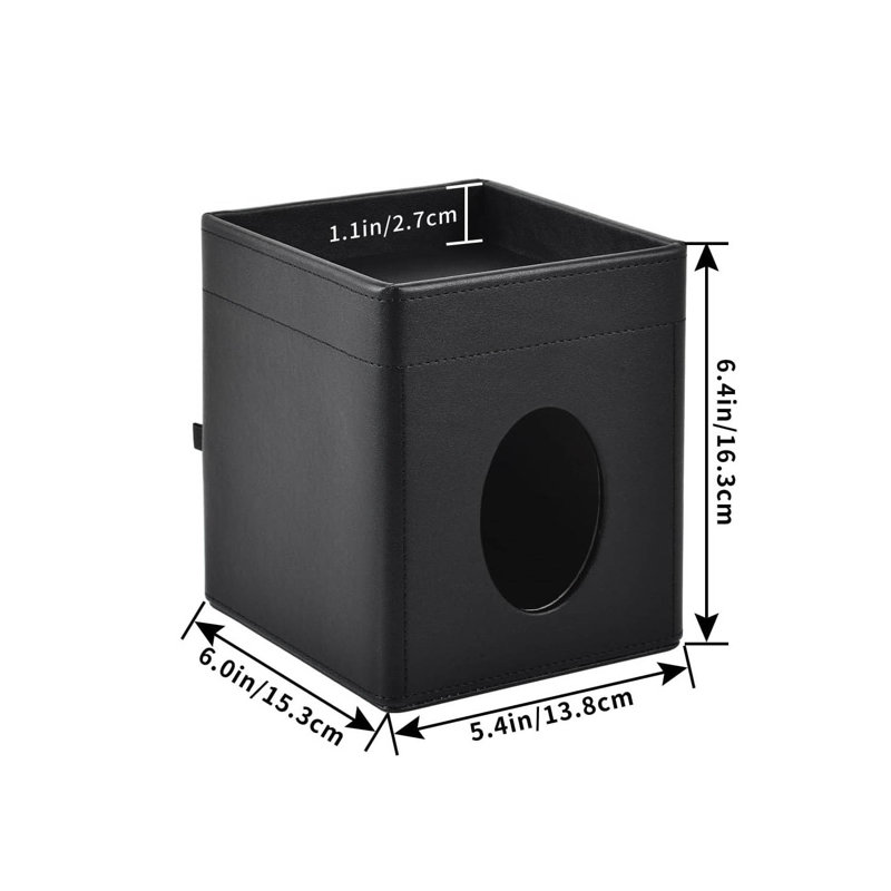 Tissue Box Cover, Black
