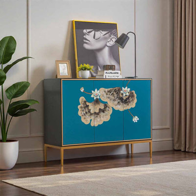 American style light luxury painted shoe cabinet