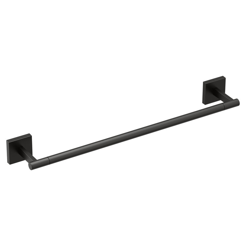 TRIVA 18" Wall Mounted Towel Bar, Matte Black