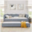 Canapé-lit convertible polyvalent 3-en-1 avec couchette coulissante et poches de rangement latérales Gingham, idéal pour les petits espaces-129675531-129675527