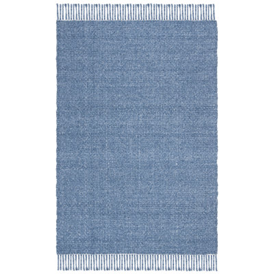 Tapis bleu en laine tissé à la main Lauren Ralph Lauren Amalie