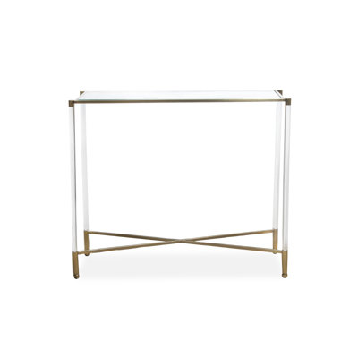 Console de 36 po avec plateau en verre Lakhwinder