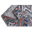 Tapis géométrique bleu / rouge Mcnear-790809410