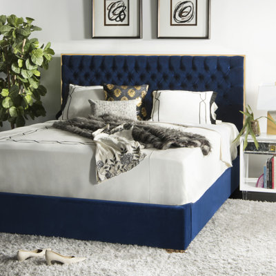 Filton Upholstered Metal Bed