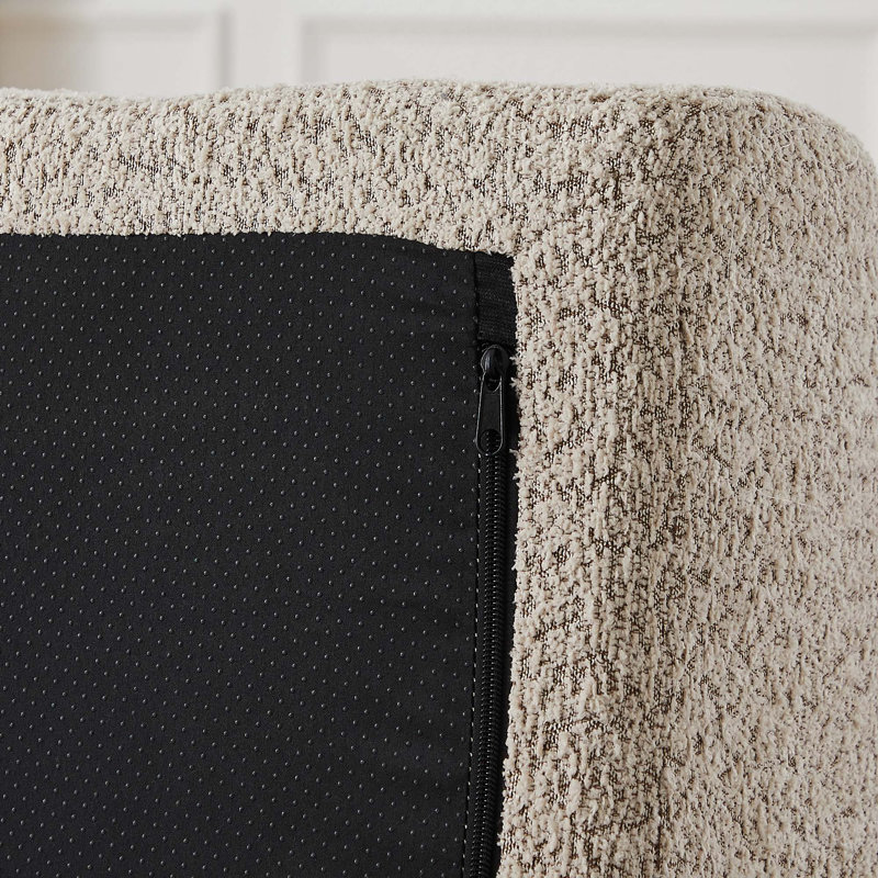 Canapé-lit convertible en chenille avec accoudoirs amovibles, Chenille kaki