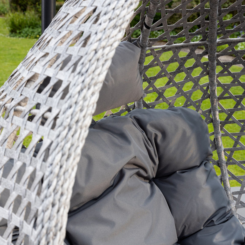Ulster Egg Chair with Stand, Dark Grey